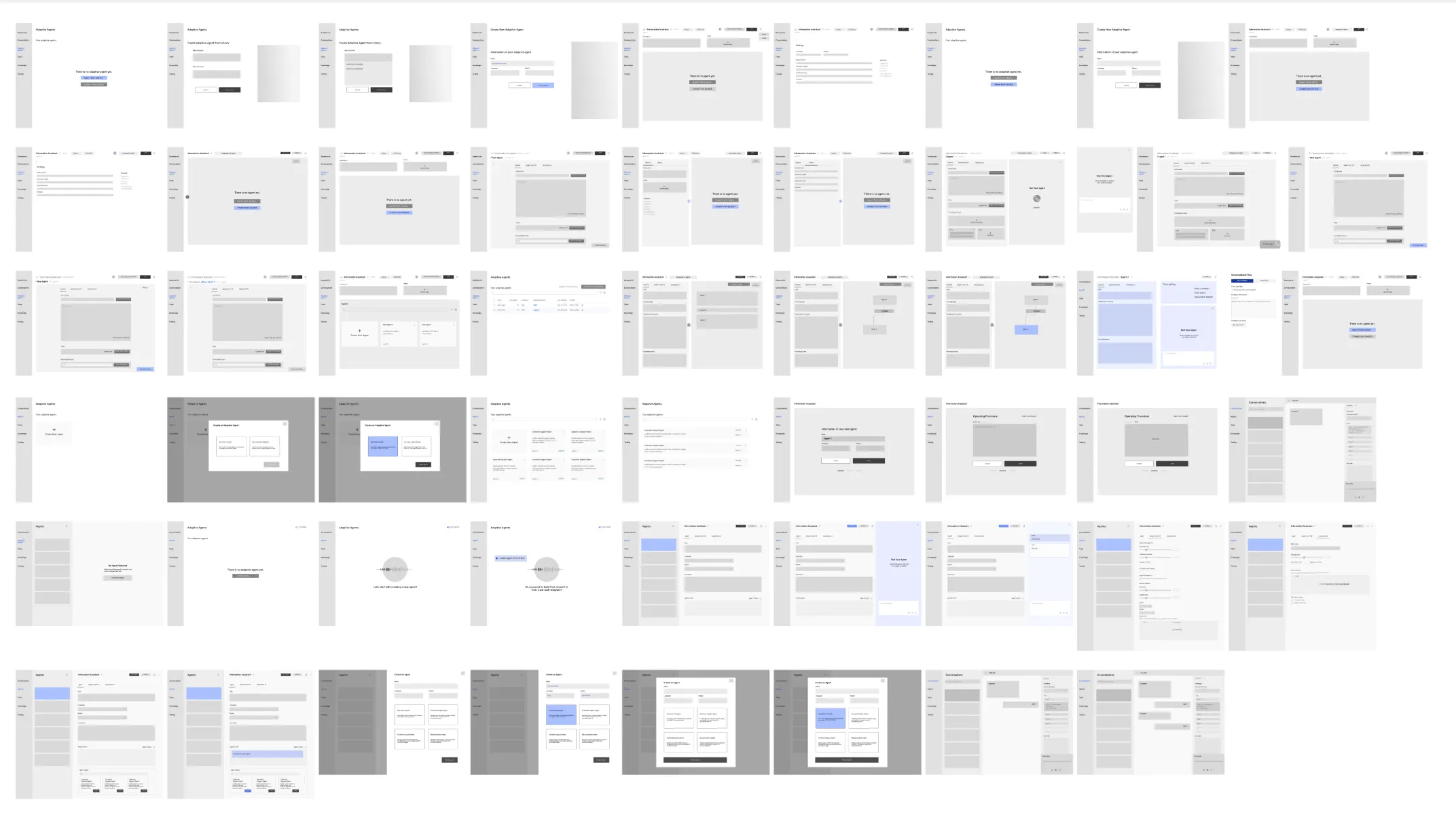 Initial wireframes and sketches for 2.0